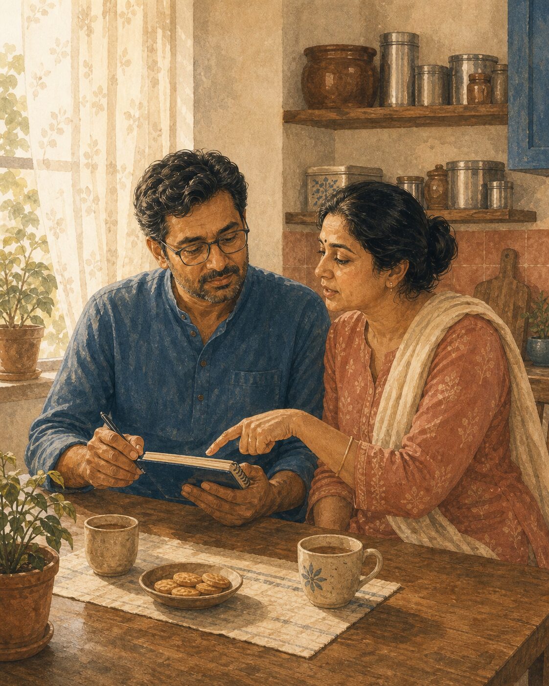 Anjali aur Rohan, ek calendar, aur ek aisi dikkat jise ve ek-doosre par daalne ki jagah milkar baantte hain.