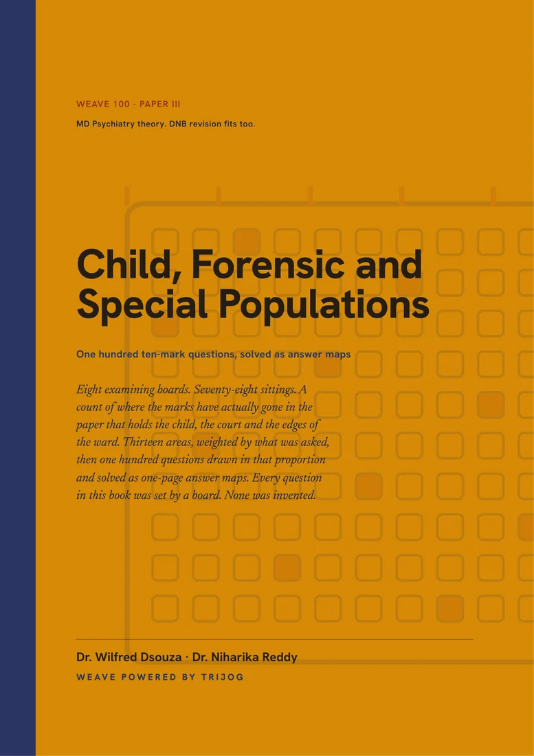 Printed cover of Weave 100, Child, Forensic and Special Populations