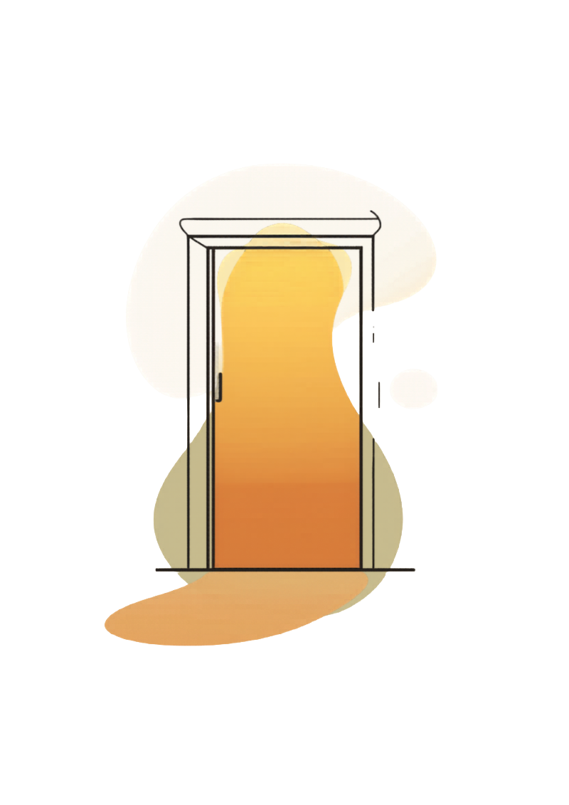 Open doorway — reach out