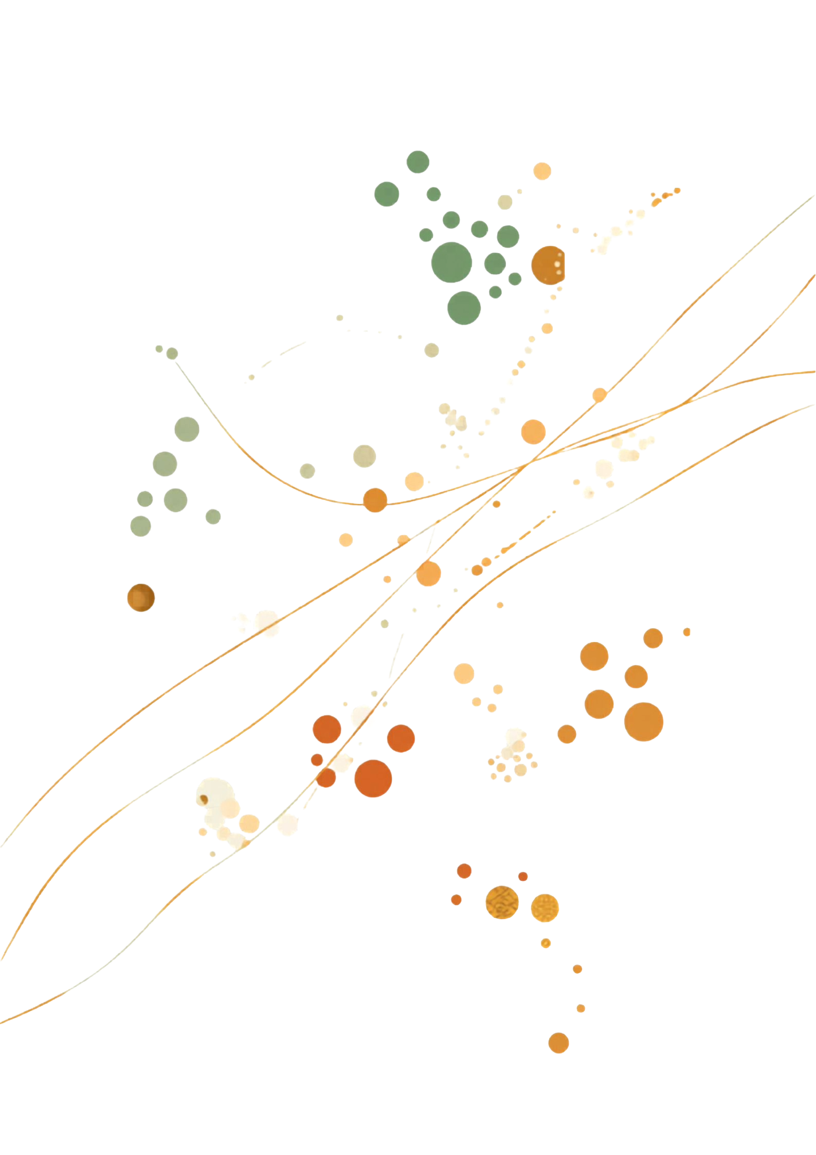 Abstract illustration of flowing divergent thoughts