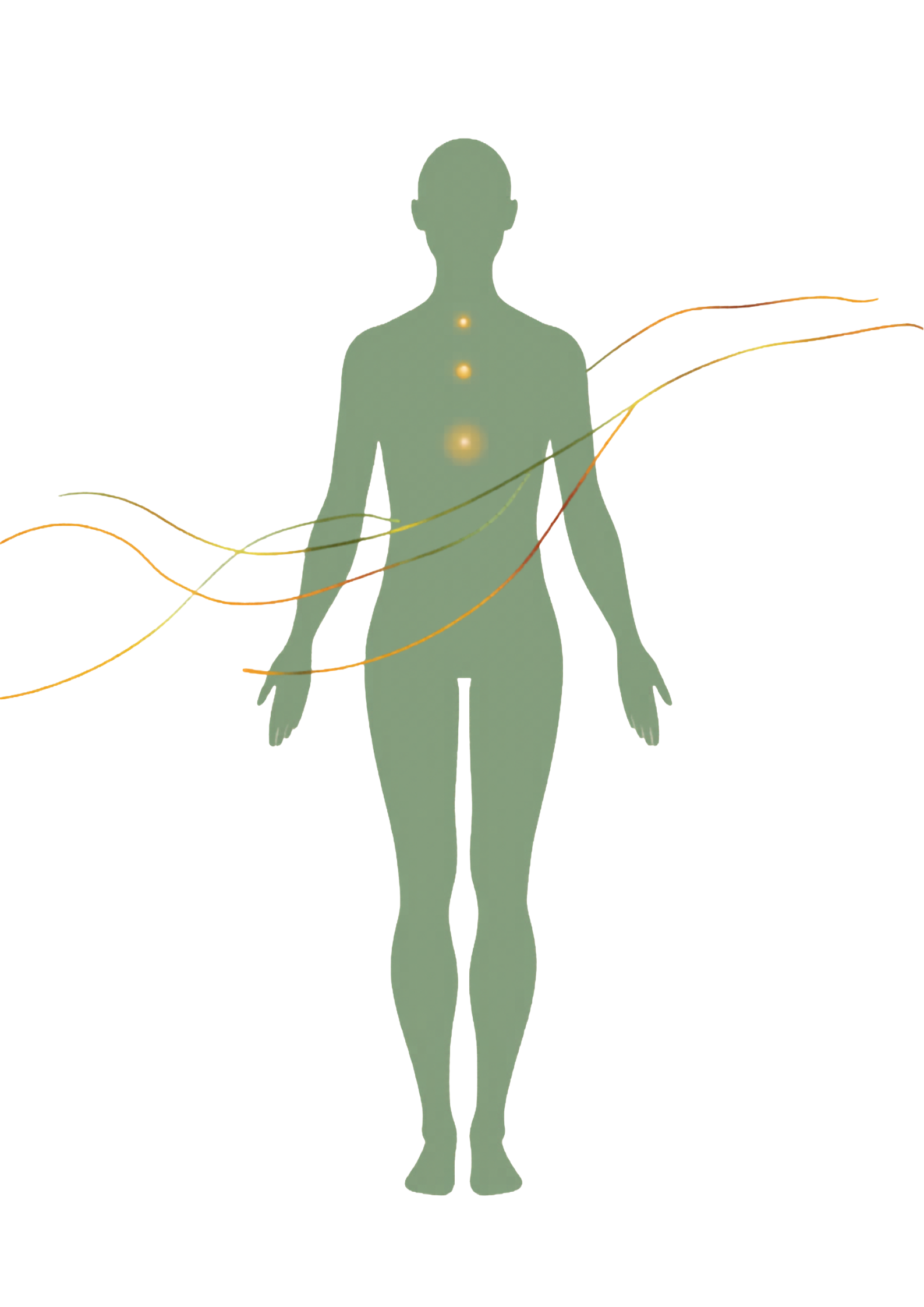 Abstract illustration of body and energy flow