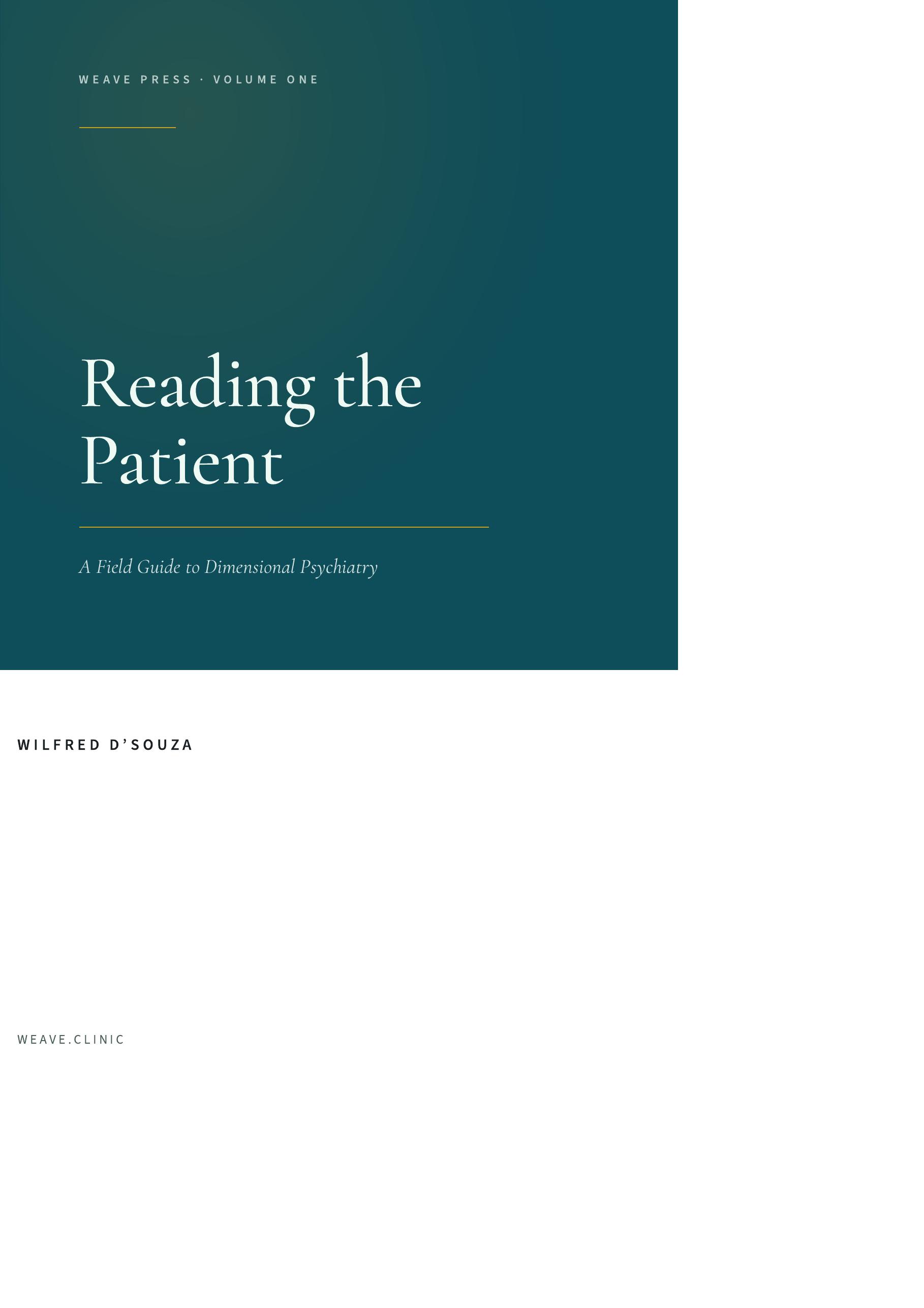Reading the Patient — cover