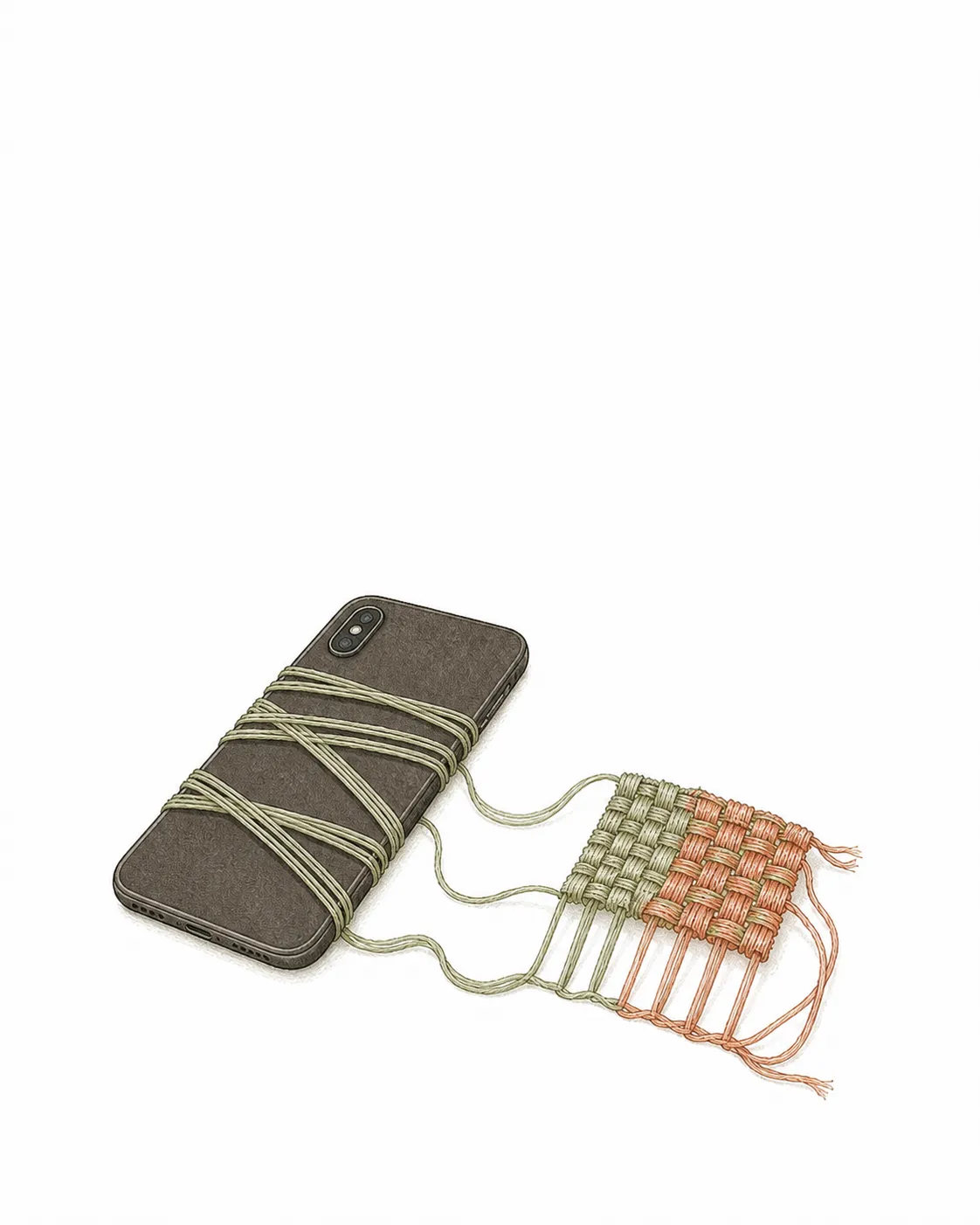 Abstract illustration of digital and natural worlds
